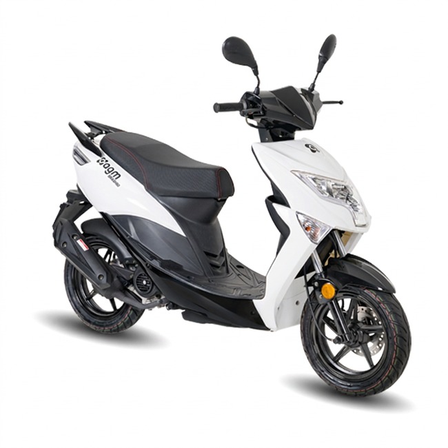 AGM Brash50 benzinescooter in wit