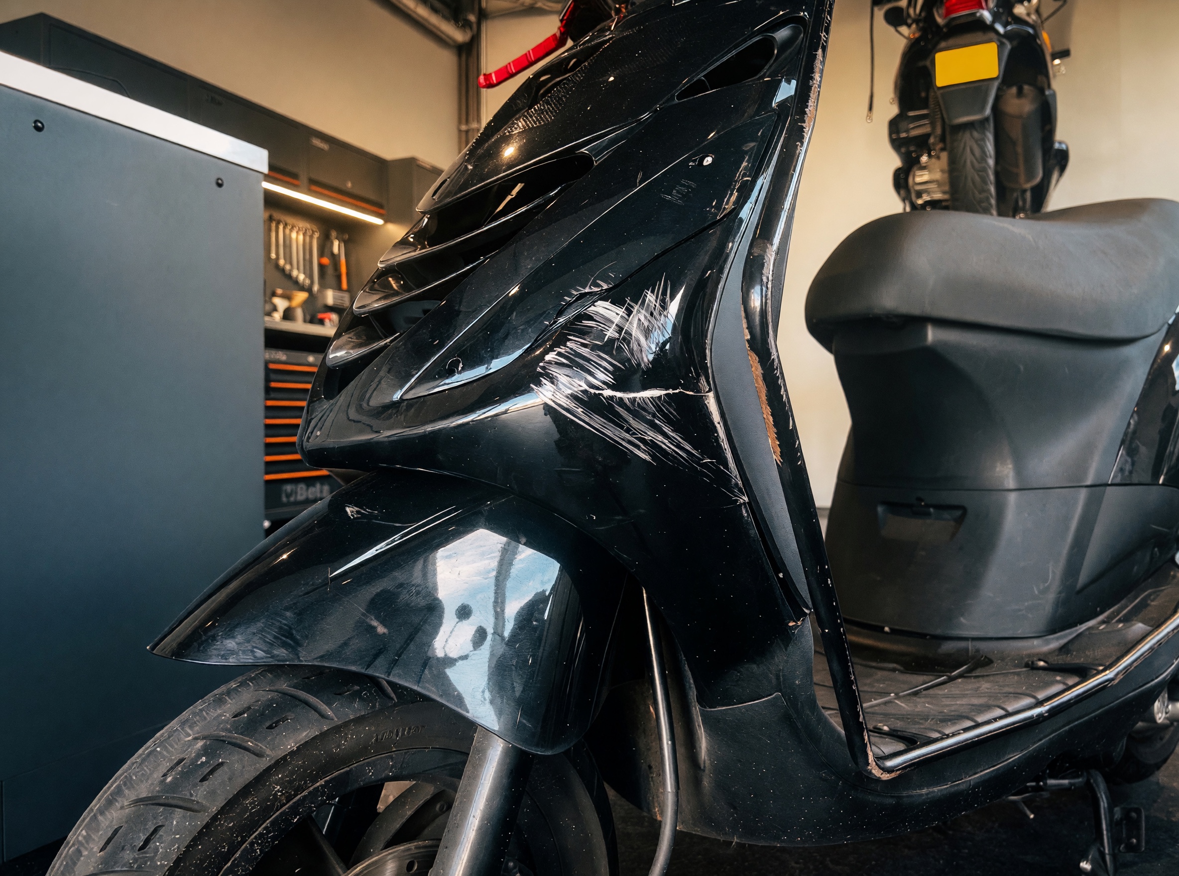 Schade-taxatie scooter